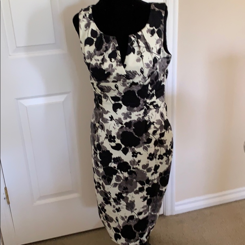 BEAUTIFUL ANDRE OLIVER FLORAL SLEEVELESS DRESS 8